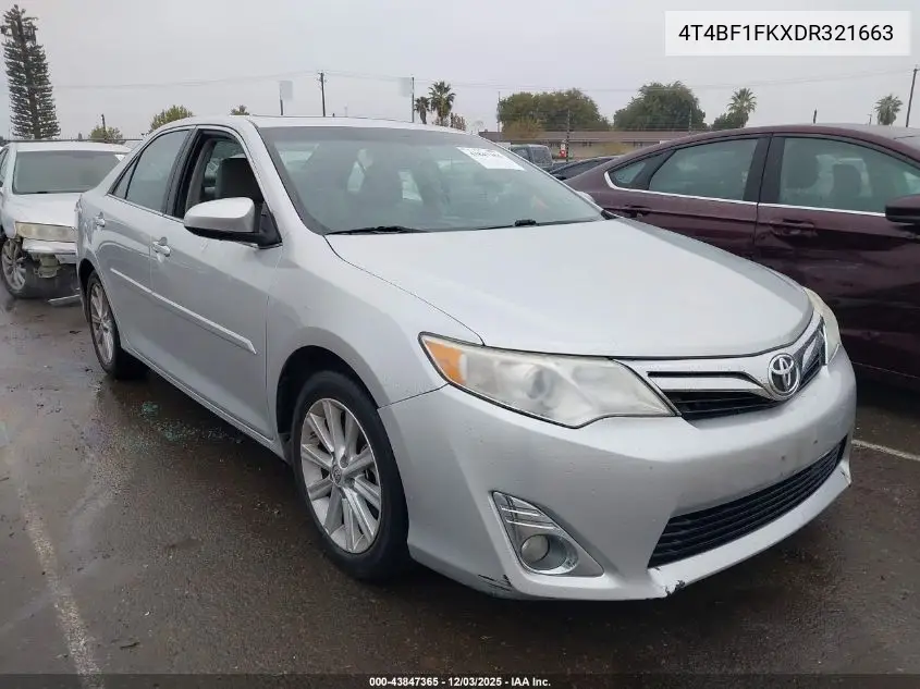 4T4BF1FKXDR321663 2013 Toyota Camry Xle