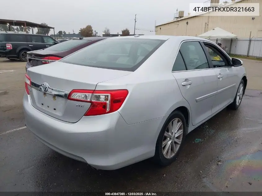 4T4BF1FKXDR321663 2013 Toyota Camry Xle