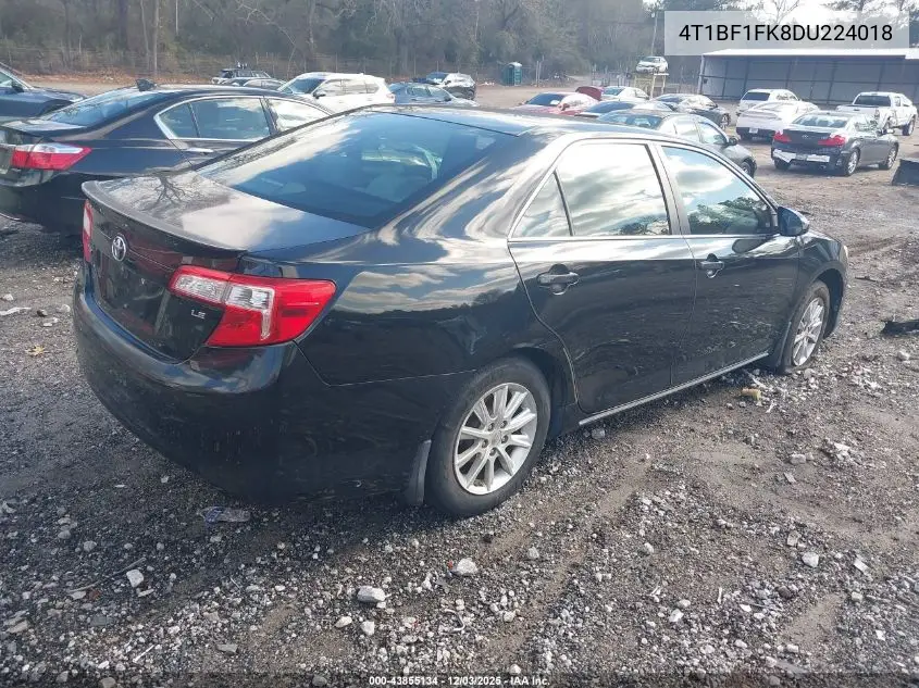 4T1BF1FK8DU224018 2013 Toyota Camry Le