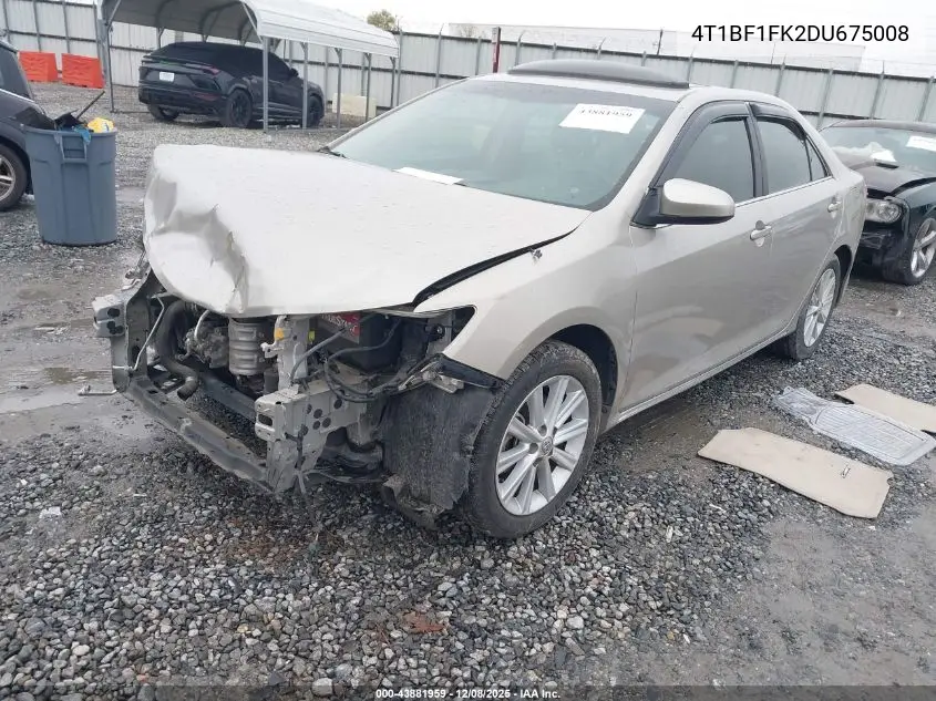 4T1BF1FK2DU675008 2013 Toyota Camry Xle