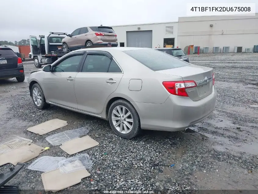 4T1BF1FK2DU675008 2013 Toyota Camry Xle