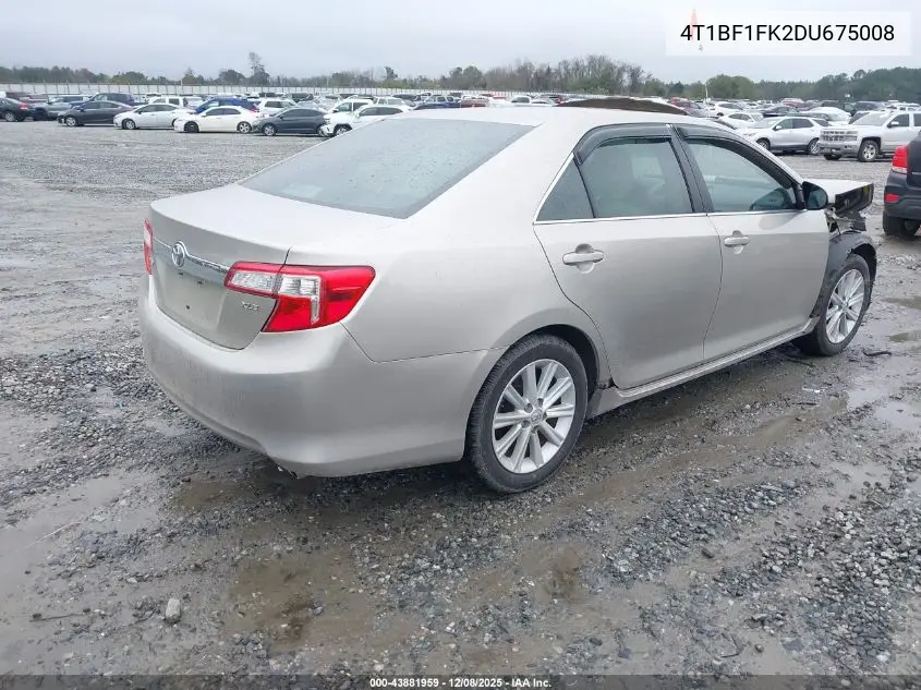 4T1BF1FK2DU675008 2013 Toyota Camry Xle