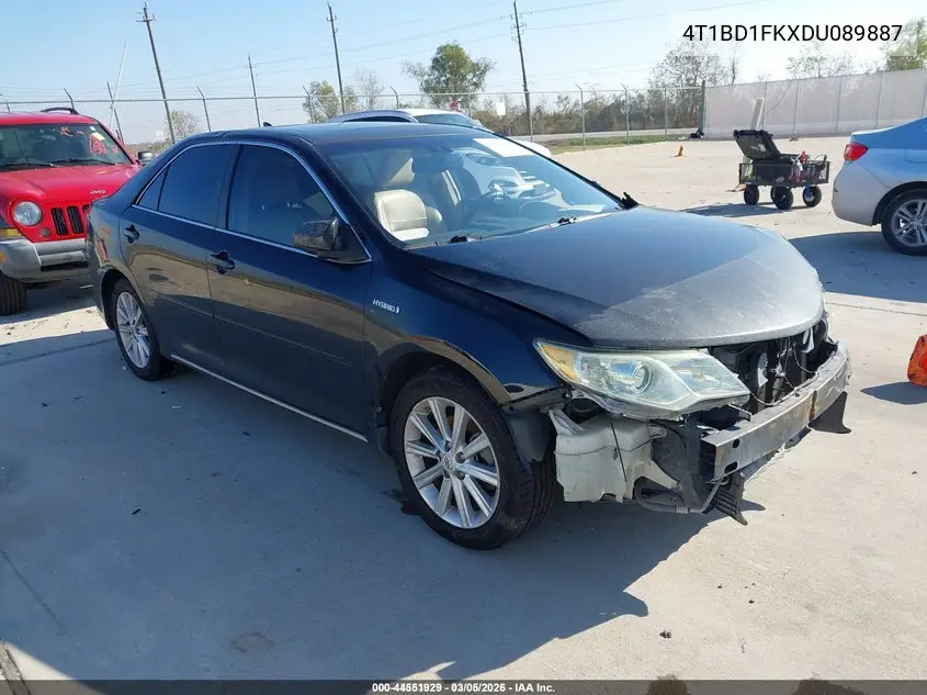 4T1BD1FKXDU089887 2013 Toyota Camry Hybrid Xle
