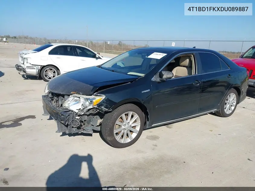 4T1BD1FKXDU089887 2013 Toyota Camry Hybrid Xle