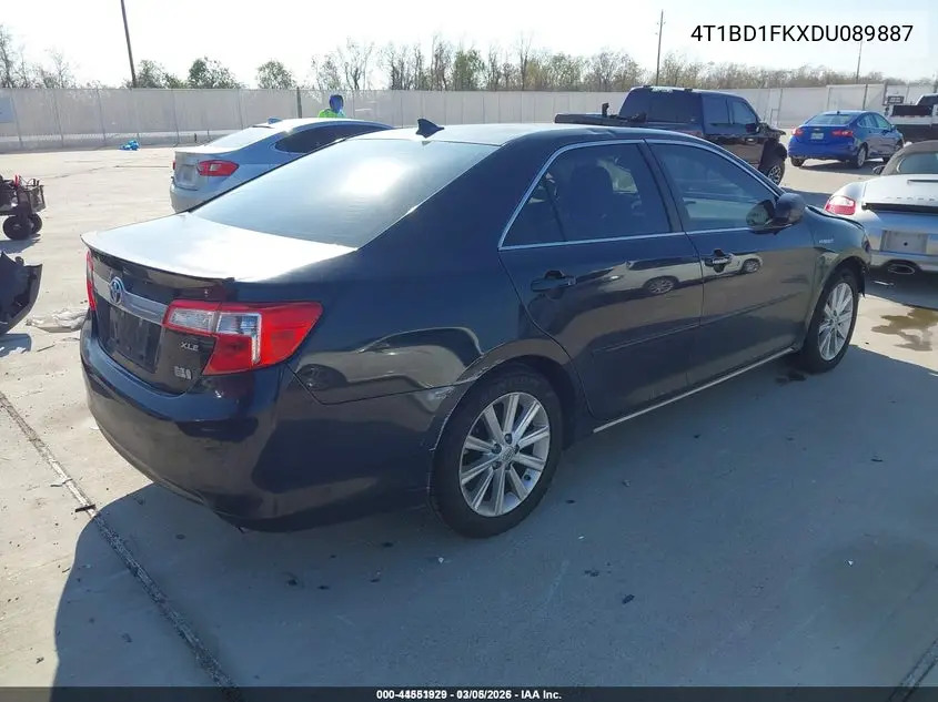 4T1BD1FKXDU089887 2013 Toyota Camry Hybrid Xle