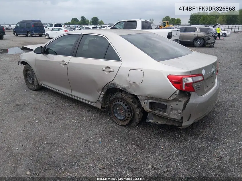 4T4BF1FK9DR326868 2013 Toyota Camry Le