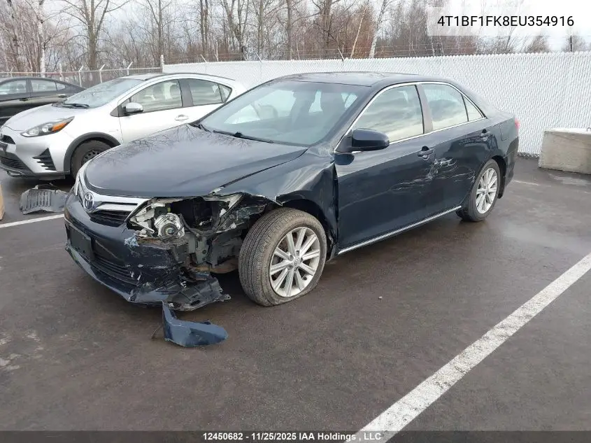 4T1BF1FK8EU354916 2014 Toyota Camry L/Se/Le/Xle