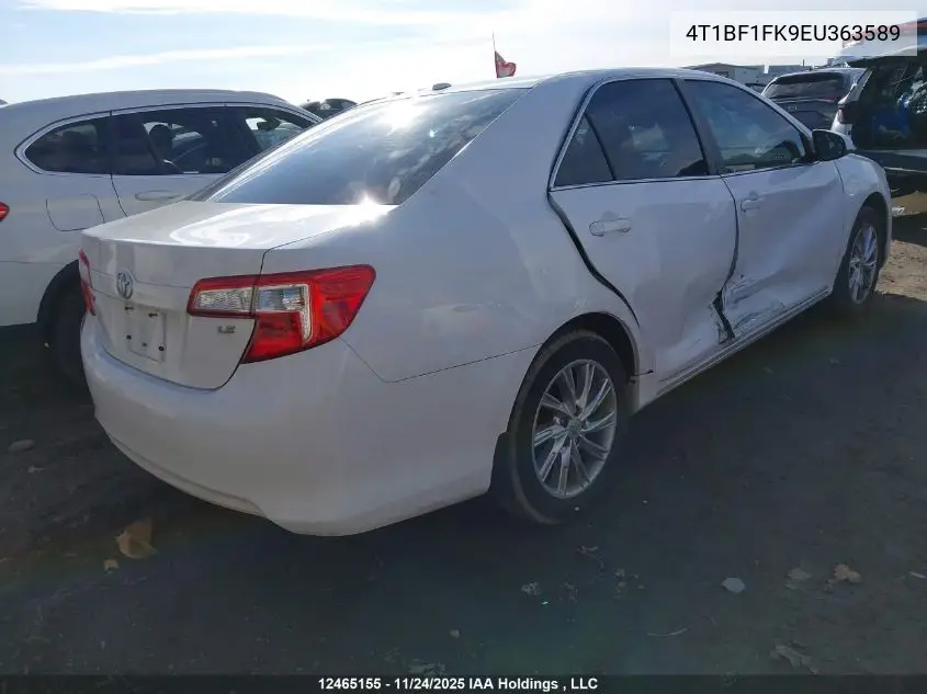 4T1BF1FK9EU363589 2014 Toyota Camry Le