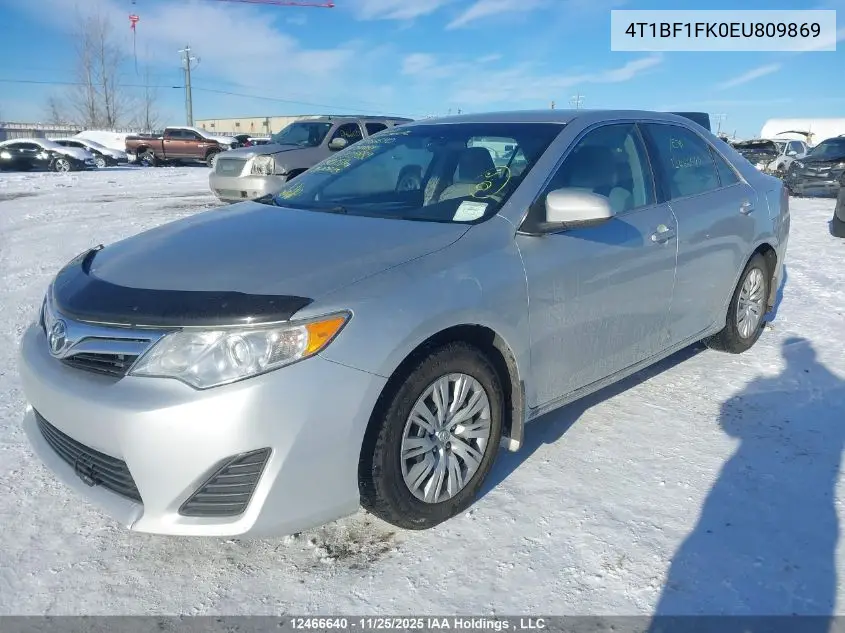 4T1BF1FK0EU809869 2014 Toyota Camry Le