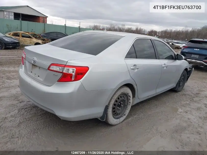 4T1BF1FK3EU763700 2014 Toyota Camry L/Se/Le/Xle
