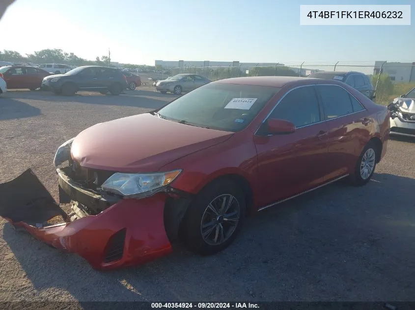 4T4BF1FK1ER406232 2014 Toyota Camry Le