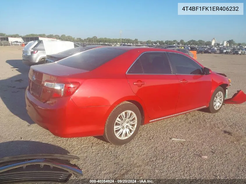 4T4BF1FK1ER406232 2014 Toyota Camry Le