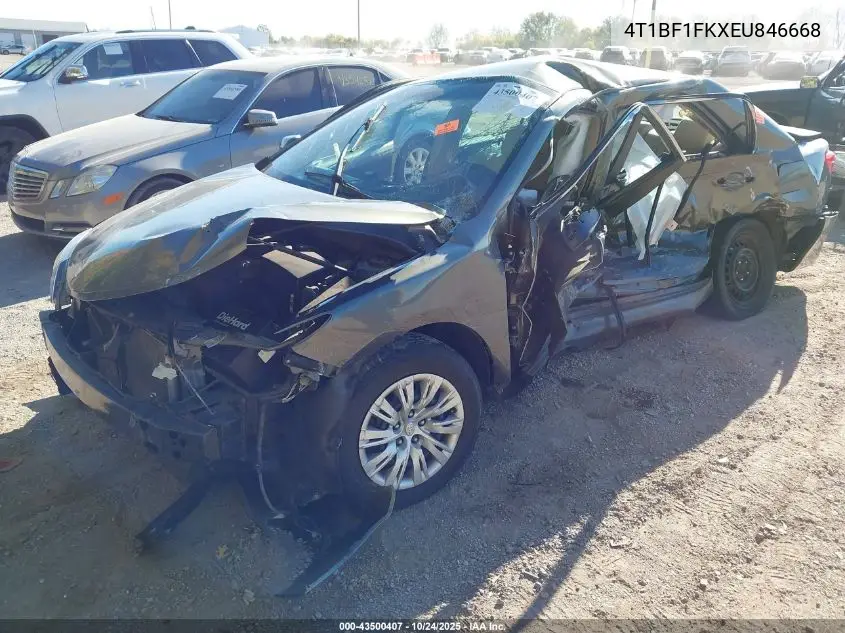 4T1BF1FKXEU846668 2014 Toyota Camry L