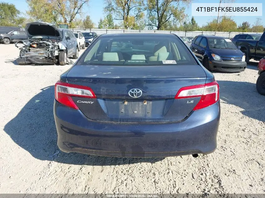 4T1BF1FK5EU855424 2014 Toyota Camry Le