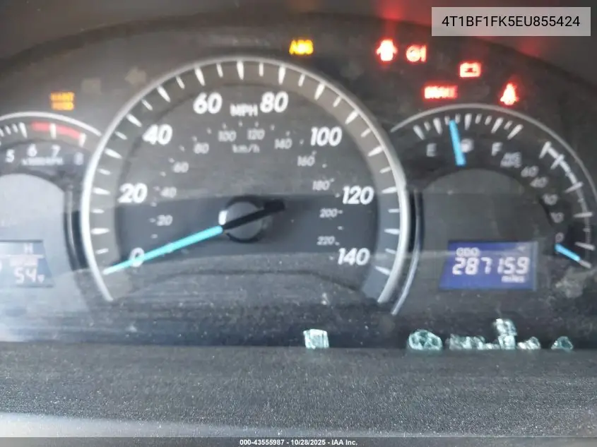 4T1BF1FK5EU855424 2014 Toyota Camry Le
