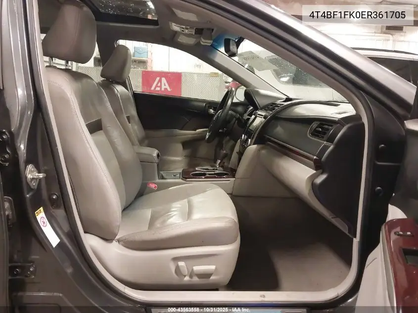 4T4BF1FK0ER361705 2014 Toyota Camry Xle