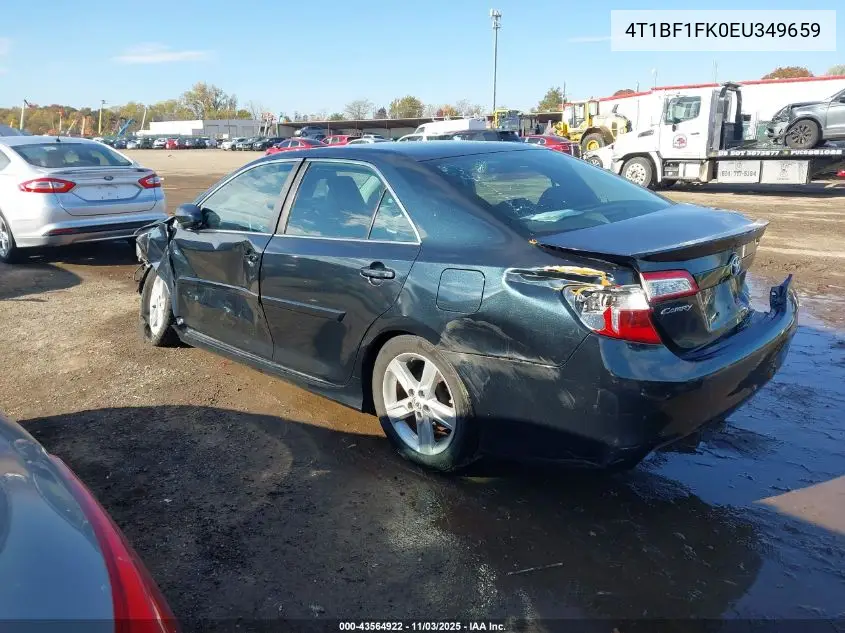 4T1BF1FK0EU349659 2014 Toyota Camry Se