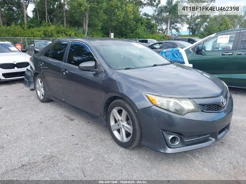 4T1BF1FK4EU462398 2014 Toyota Camry Se