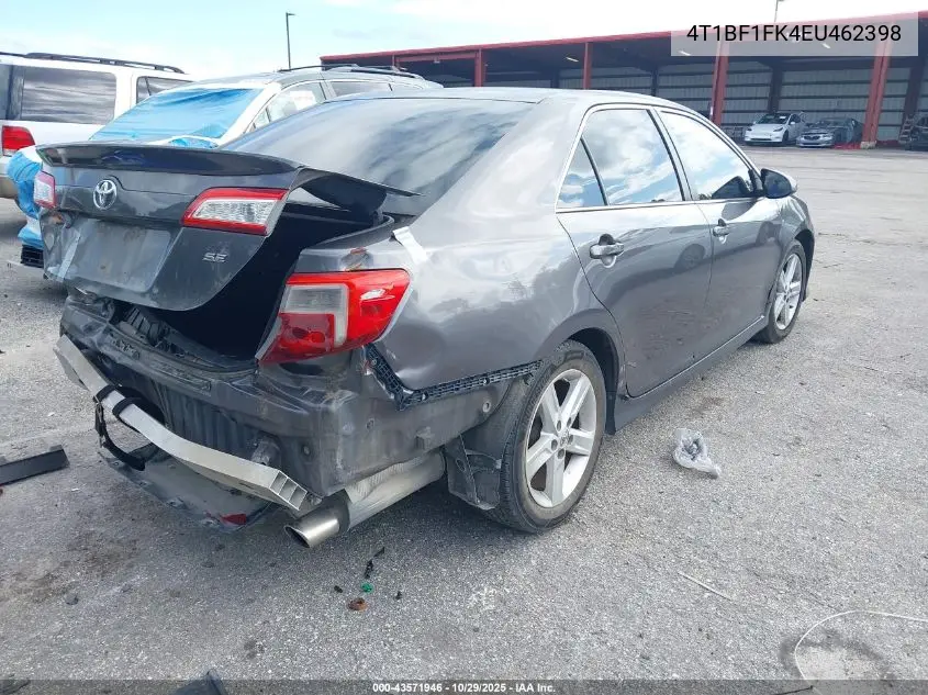4T1BF1FK4EU462398 2014 Toyota Camry Se