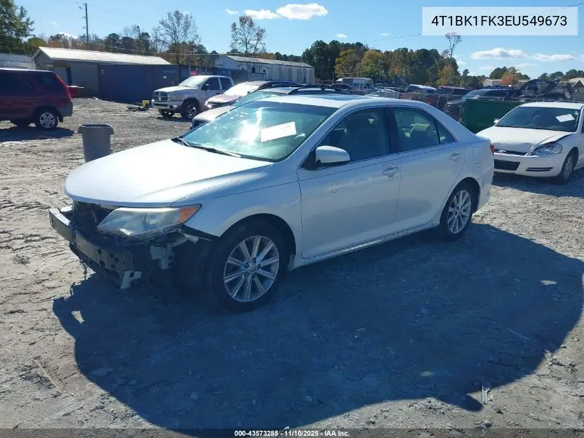 4T1BK1FK3EU549673 2014 Toyota Camry Xle V6