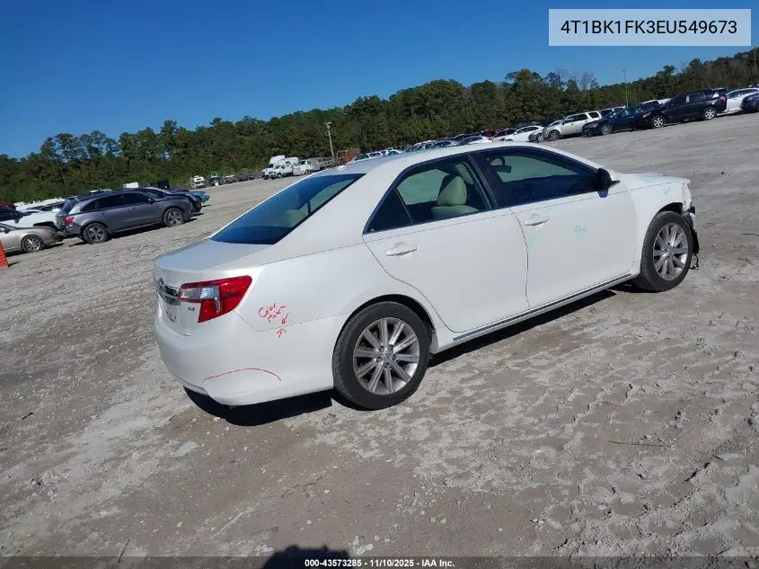 4T1BK1FK3EU549673 2014 Toyota Camry Xle V6