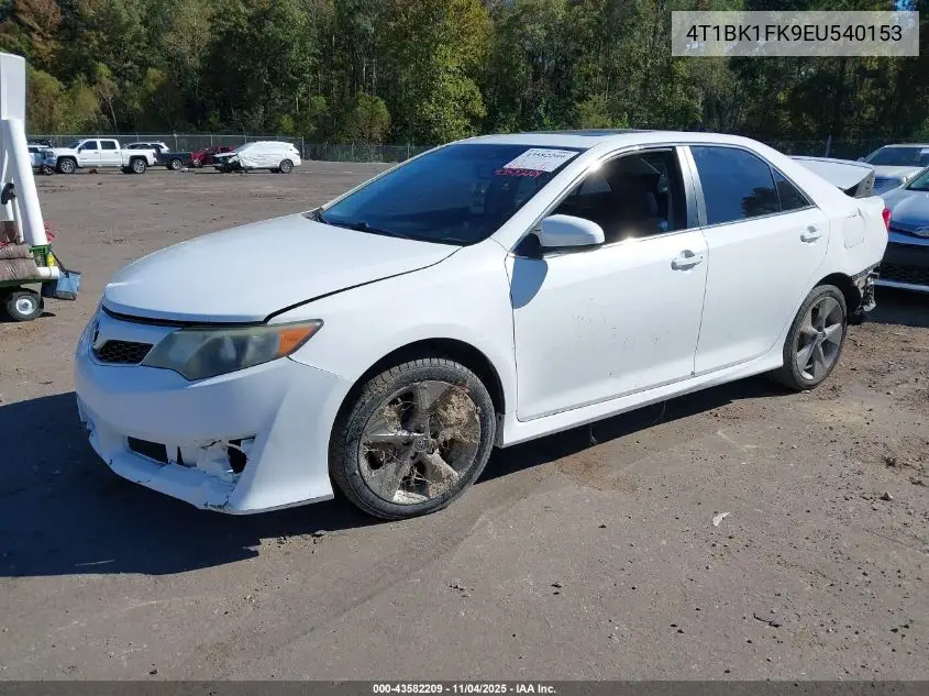 4T1BK1FK9EU540153 2014 Toyota Camry Se V6