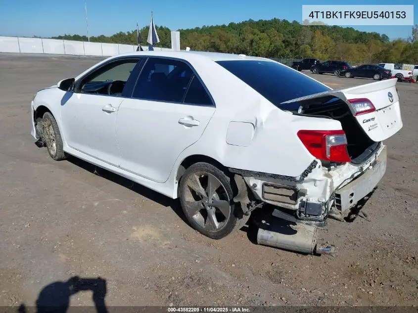 4T1BK1FK9EU540153 2014 Toyota Camry Se V6