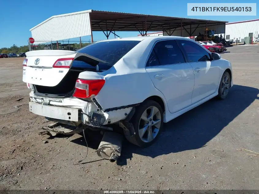 4T1BK1FK9EU540153 2014 Toyota Camry Se V6