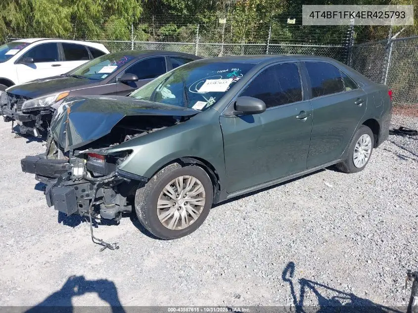 4T4BF1FK4ER425793 2014 Toyota Camry Le