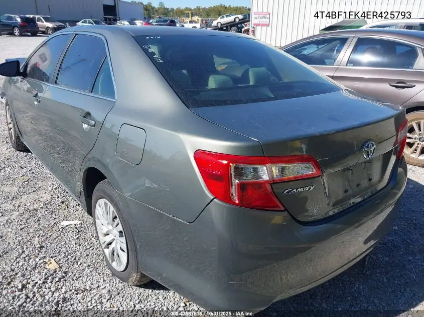 4T4BF1FK4ER425793 2014 Toyota Camry Le