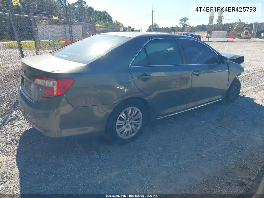 4T4BF1FK4ER425793 2014 Toyota Camry Le