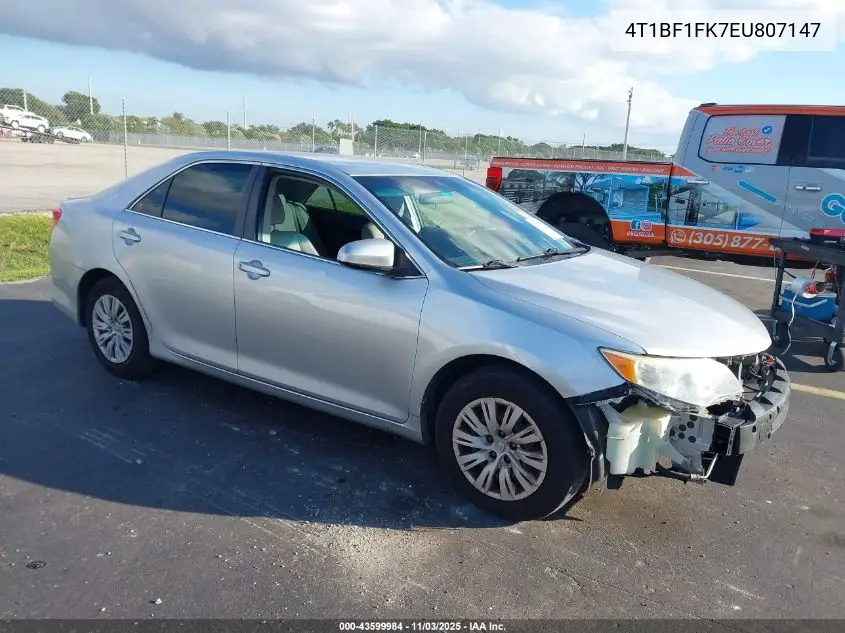 4T1BF1FK7EU807147 2014 Toyota Camry L