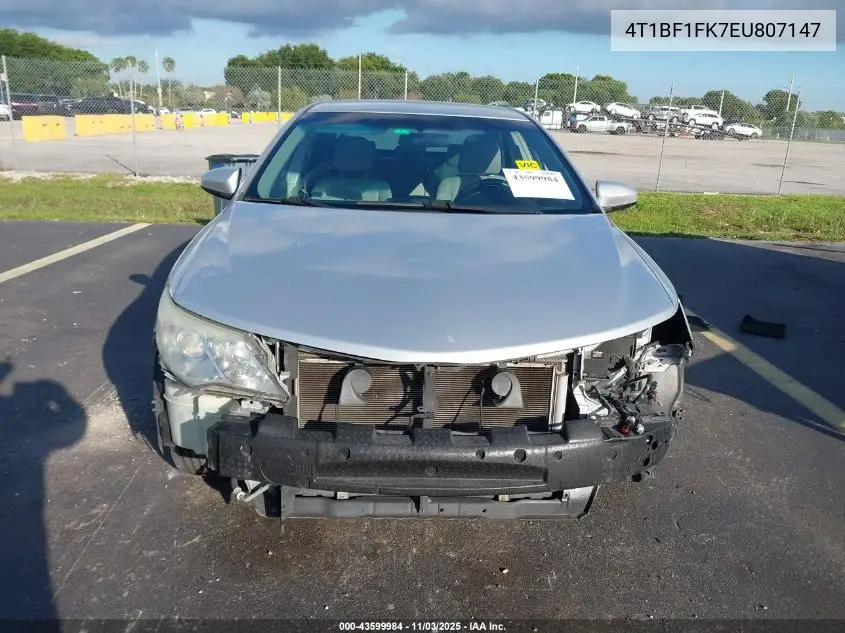 4T1BF1FK7EU807147 2014 Toyota Camry L