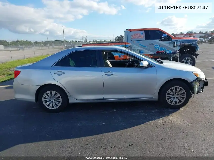 4T1BF1FK7EU807147 2014 Toyota Camry L