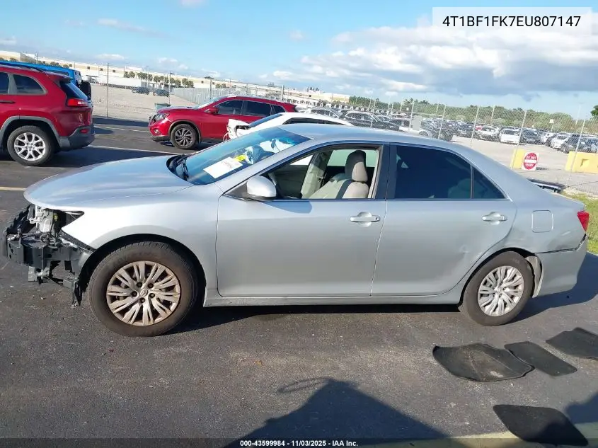 4T1BF1FK7EU807147 2014 Toyota Camry L