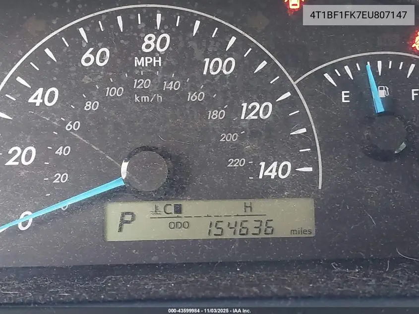 4T1BF1FK7EU807147 2014 Toyota Camry L