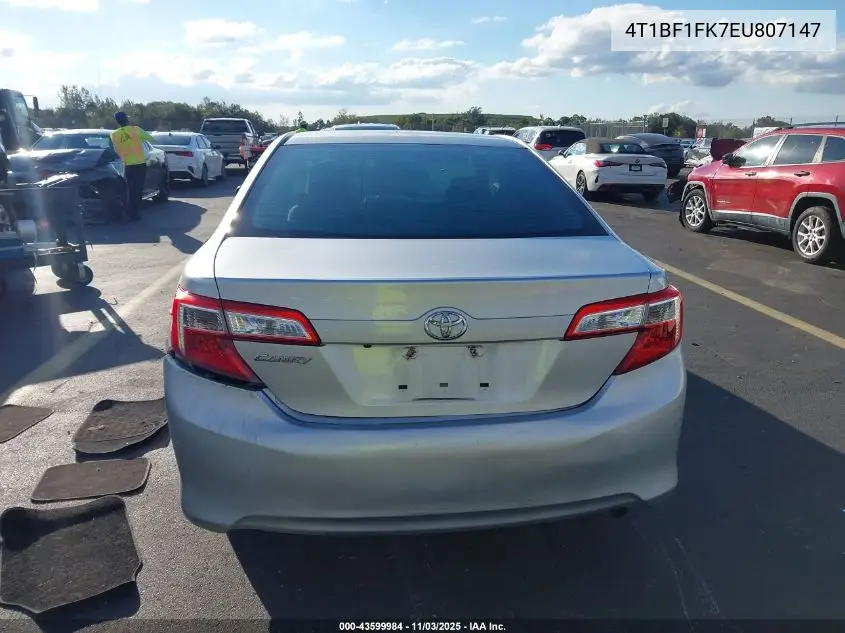 4T1BF1FK7EU807147 2014 Toyota Camry L