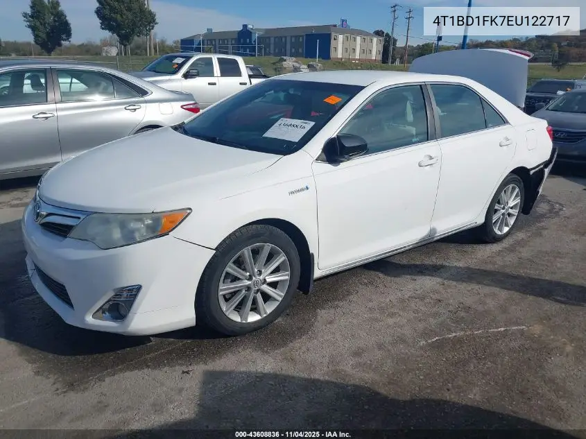 4T1BD1FK7EU122717 2014 Toyota Camry Hybrid Xle