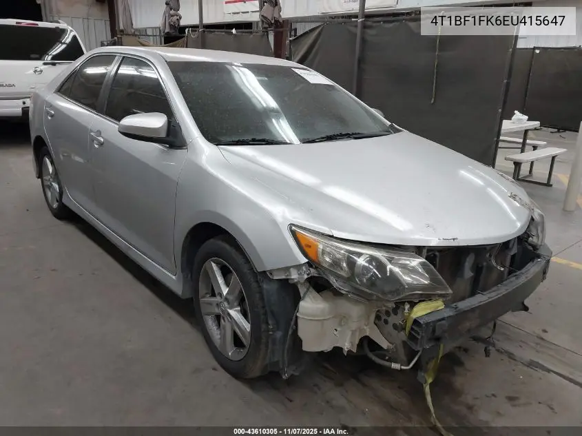 4T1BF1FK6EU415647 2014 Toyota Camry Se