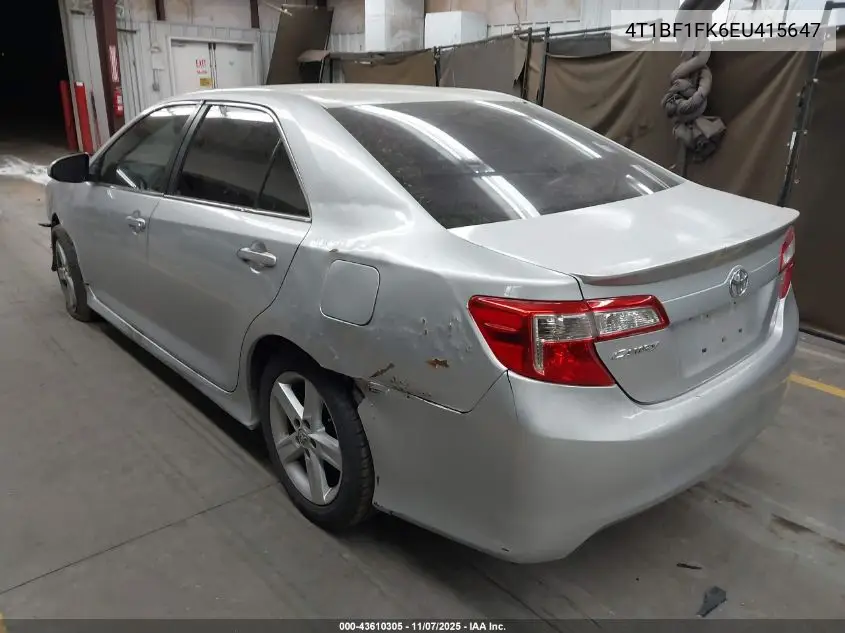 4T1BF1FK6EU415647 2014 Toyota Camry Se