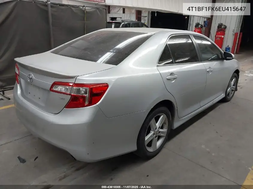 4T1BF1FK6EU415647 2014 Toyota Camry Se
