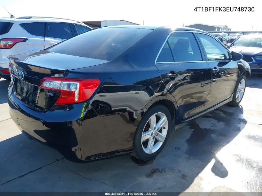 4T1BF1FK3EU748730 2014 Toyota Camry Se