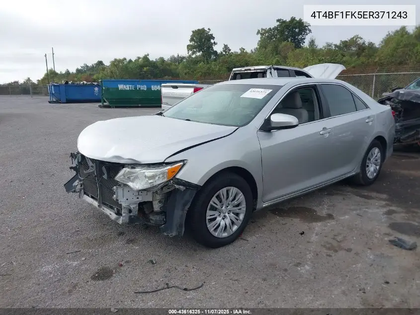 4T4BF1FK5ER371243 2014 Toyota Camry Le