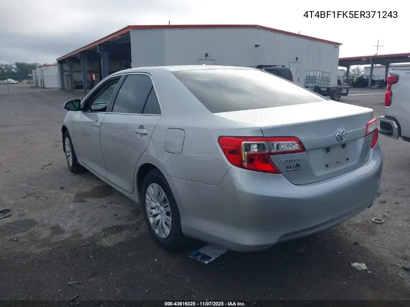 4T4BF1FK5ER371243 2014 Toyota Camry Le