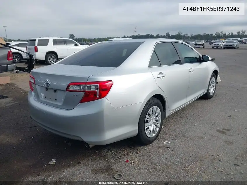 4T4BF1FK5ER371243 2014 Toyota Camry Le