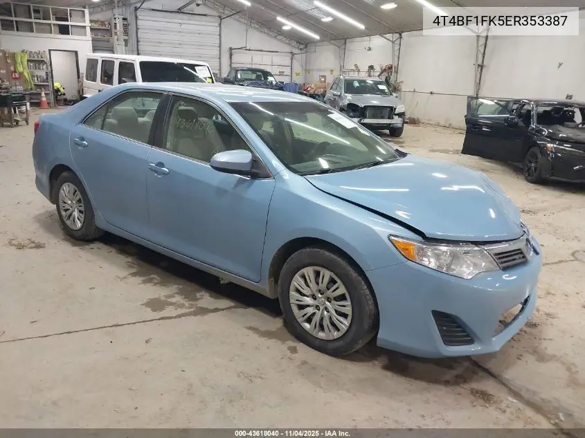 4T4BF1FK5ER353387 2014 Toyota Camry L