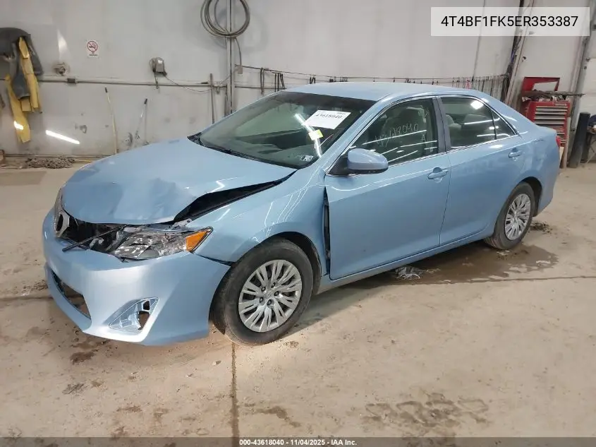 4T4BF1FK5ER353387 2014 Toyota Camry L