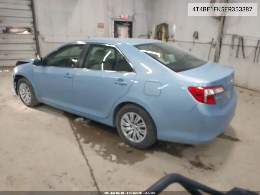 4T4BF1FK5ER353387 2014 Toyota Camry L