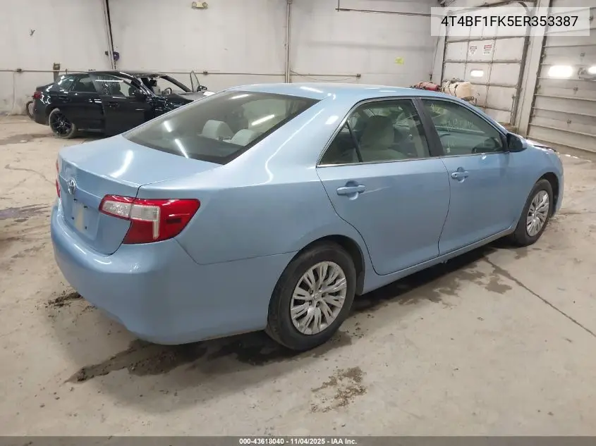 4T4BF1FK5ER353387 2014 Toyota Camry L