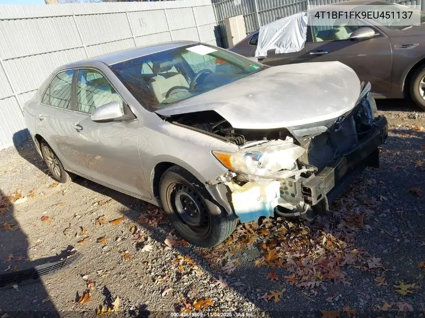 4T1BF1FK9EU451137 2014 Toyota Camry Le